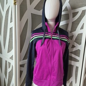 adidas Originals Women's Vibrant Pink and Black Jacket